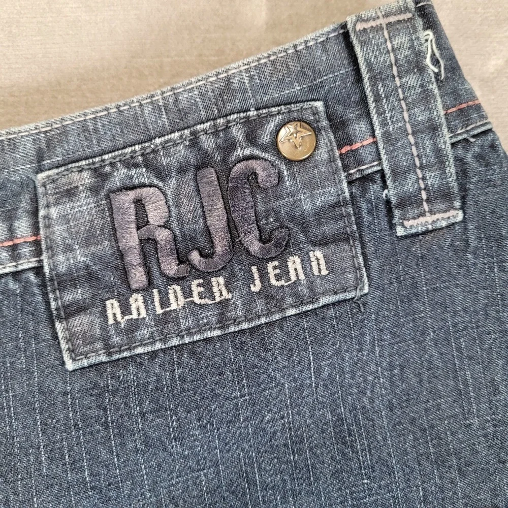 Infamous Raider Jean Co Mens Size‎ 46 Blue Denim Baggy Shorts Y2K Streetwear RJC